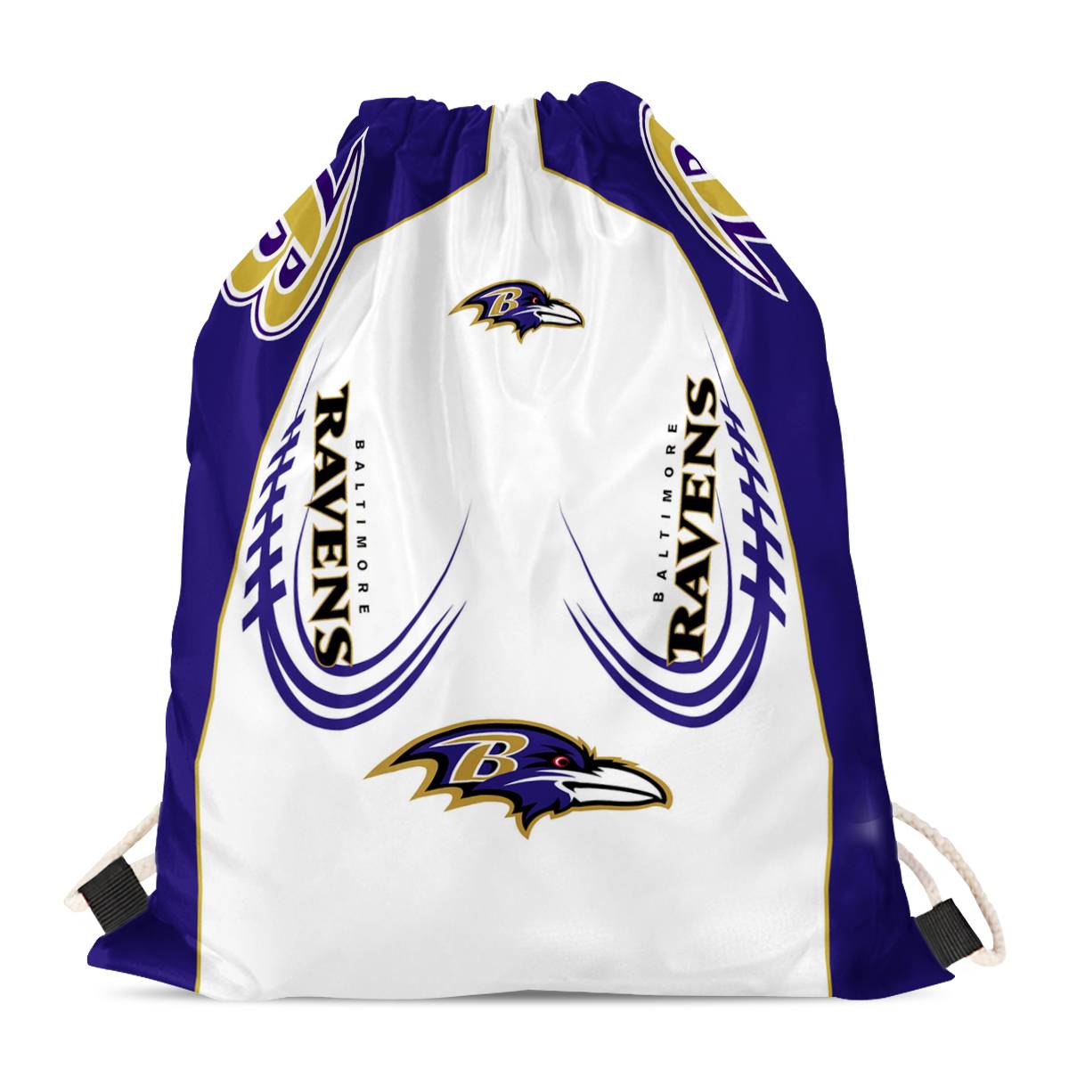 Baltimore Ravens Drawstring Backpack sack / Gym bag 18